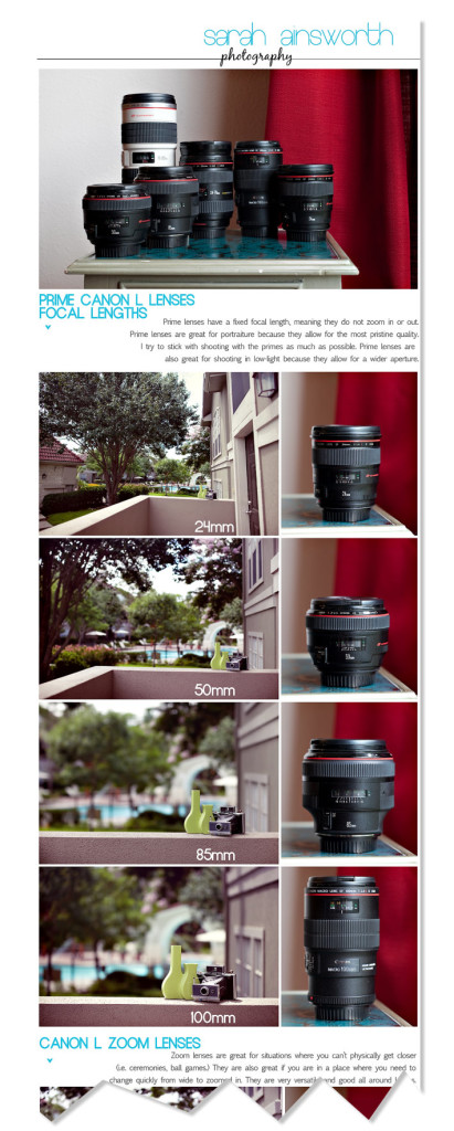 Canon Prime Lens Infographic